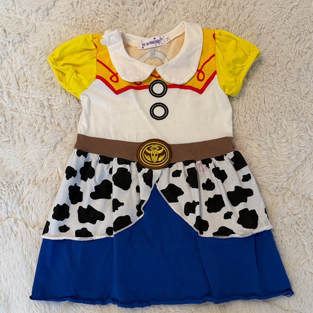 Disney Cowgirl Costume with Yellow and Blue Accents
